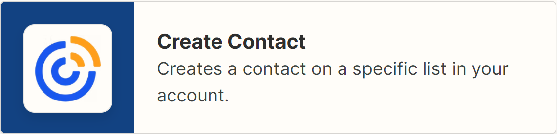 Contstant Contact Create Contact